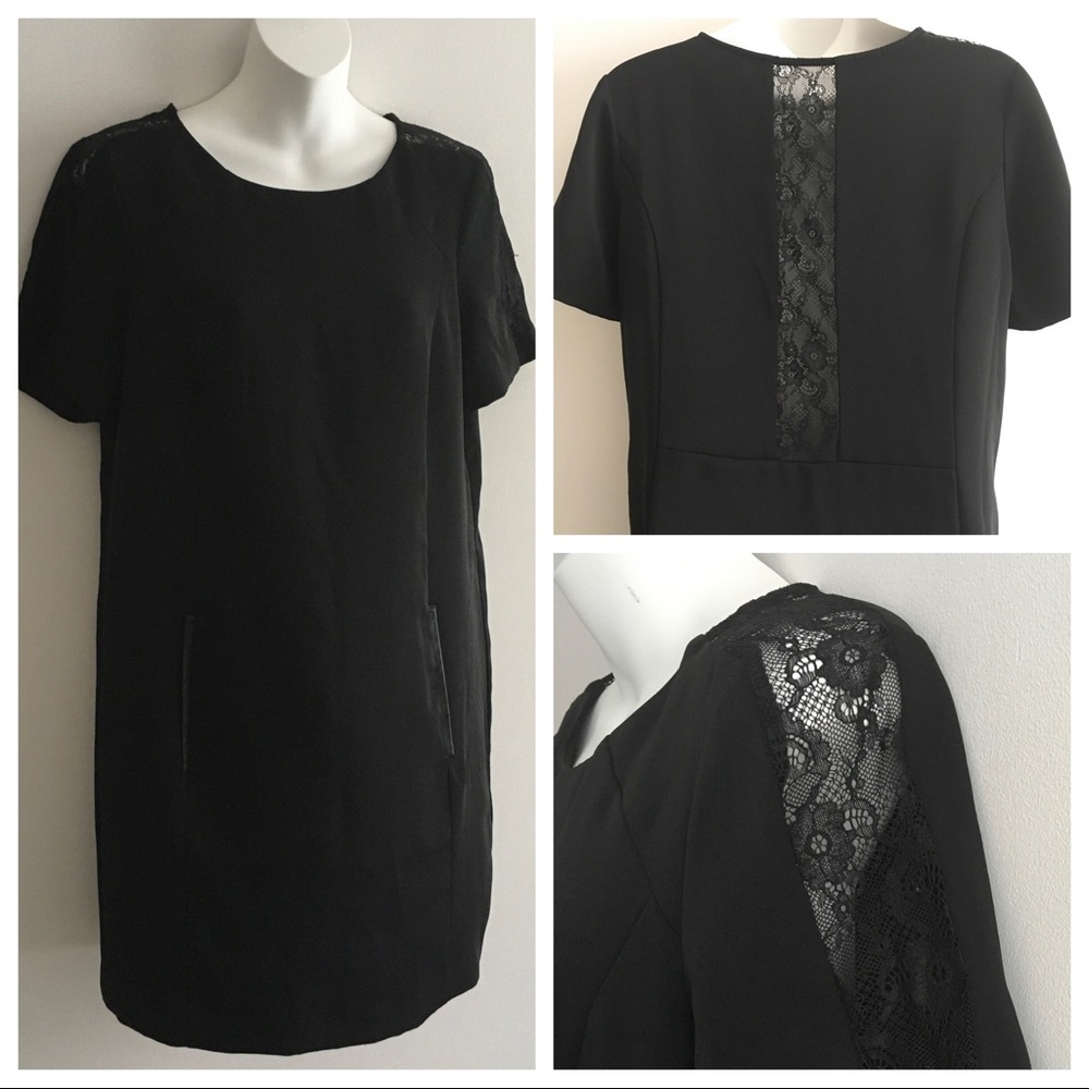 H&M Lace Inset Shift Dress - Picture 1 of 7